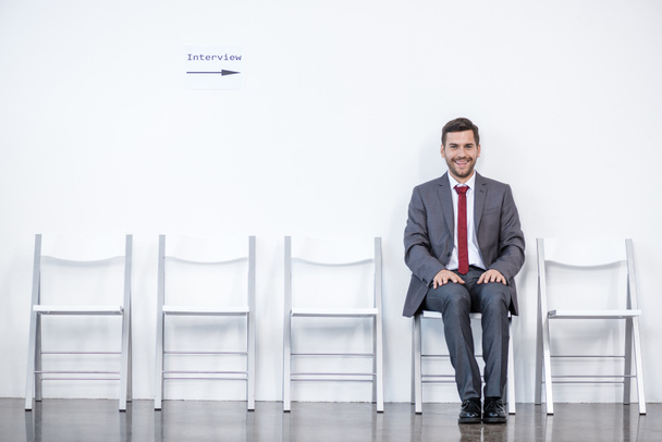 businessmen waiting for interview - Foto, Imagem