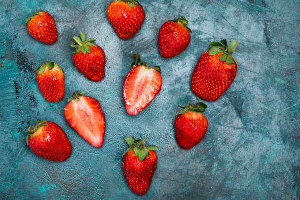 ripe red strawberries - Photo, Image