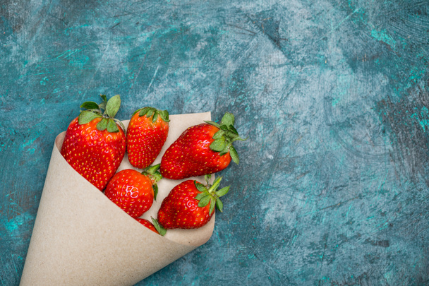 fresh red strawberries   - Photo, image