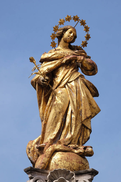 Neitsyt Maria patsas - Valokuva, kuva