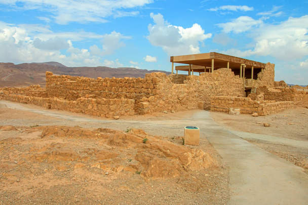 Ruinas de la fortaleza de Masada, Israel - Foto, imagen