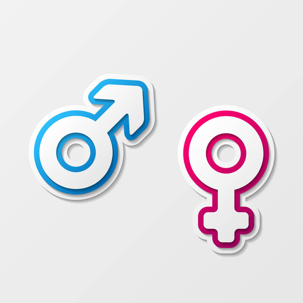 Man and woman symbol - Vector, Image