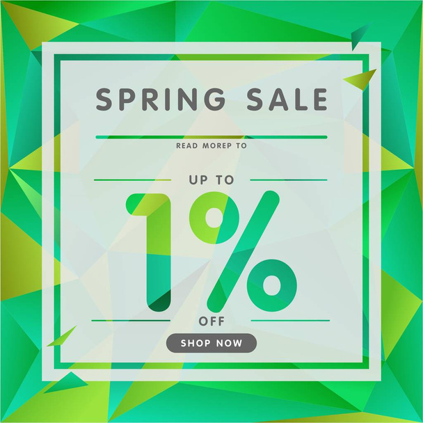 green sale banner discount - Vector, Imagen