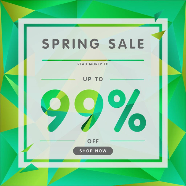 green sale banner discount - Vetor, Imagem