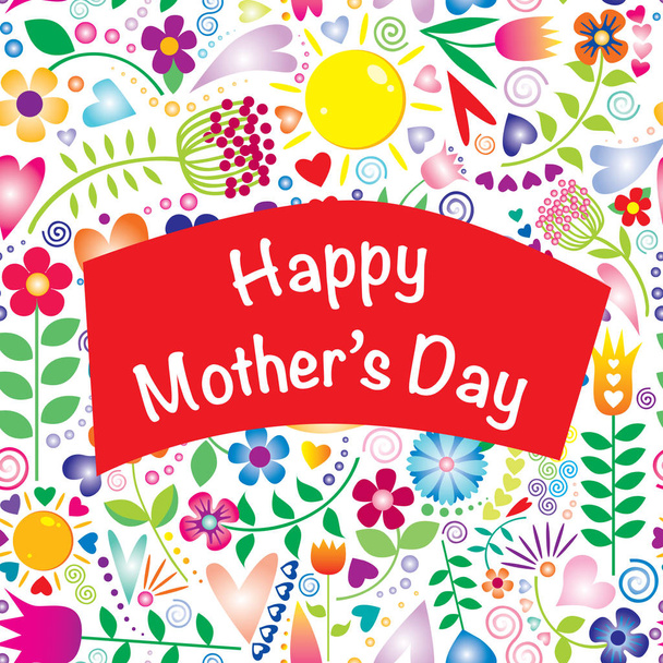 Mothers Day White - Vector, Image