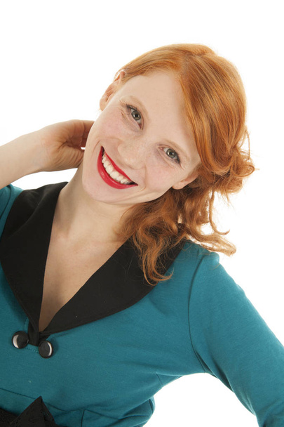 Portrait girl with red hair - Fotó, kép