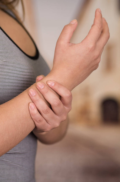 Painful Wrist In A Woman - Photo, image