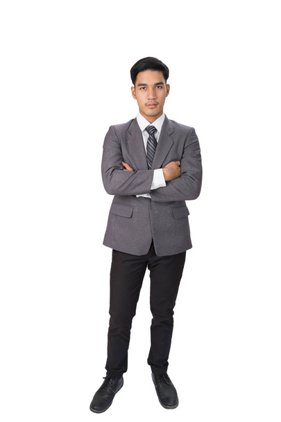 jeune asiatique confiant démarrage entrepreneur homme d'affaires porter g
 - Photo, image