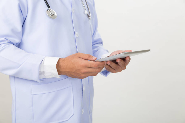 Medicine doctor working with modern tablet computer - Medical te - Фото, изображение