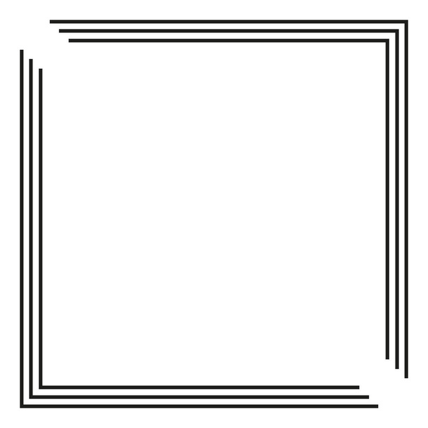 Vintage border of frame, vector illustration. - Vector, Image