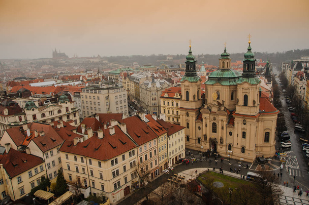 República Checa Praga ao pôr-do-sol
 - Foto, Imagem
