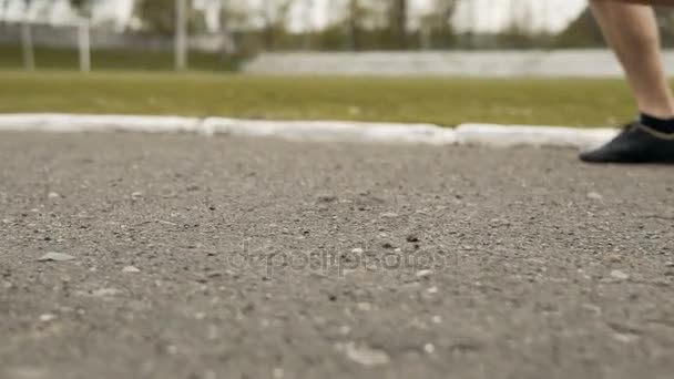 Jogger at the Stadium - Filmmaterial, Video