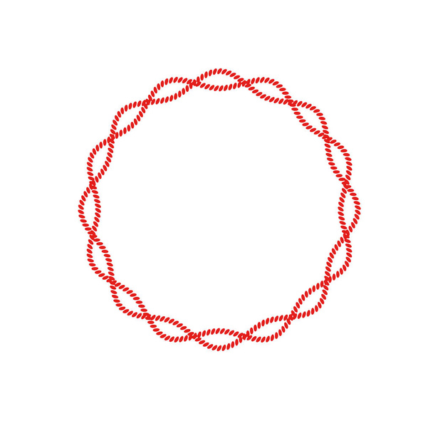 rámeček kruh lana - Vektor, obrázek