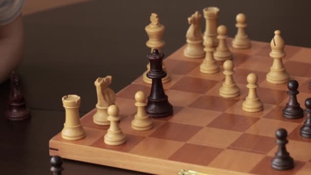 kézzel készített sakktábla - Felvétel, videó