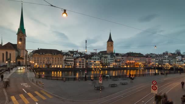 Night life of Zurich  - Footage, Video
