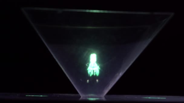 niesamowicie piękne ruchome hologram - Materiał filmowy, wideo