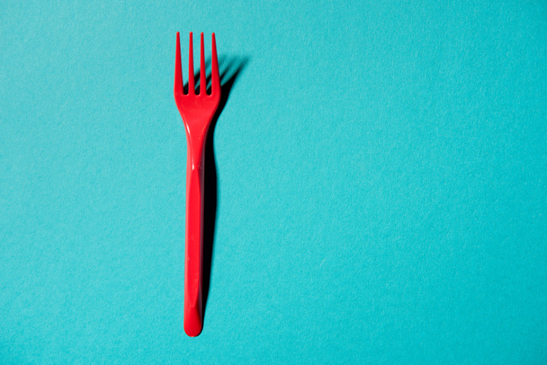 disposable plastic fork - Photo, Image