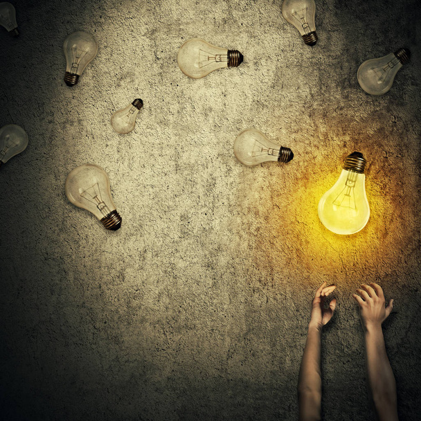 light bulbs juggling - Photo, Image