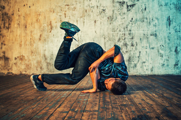 Young man breakdancer portrait - 写真・画像
