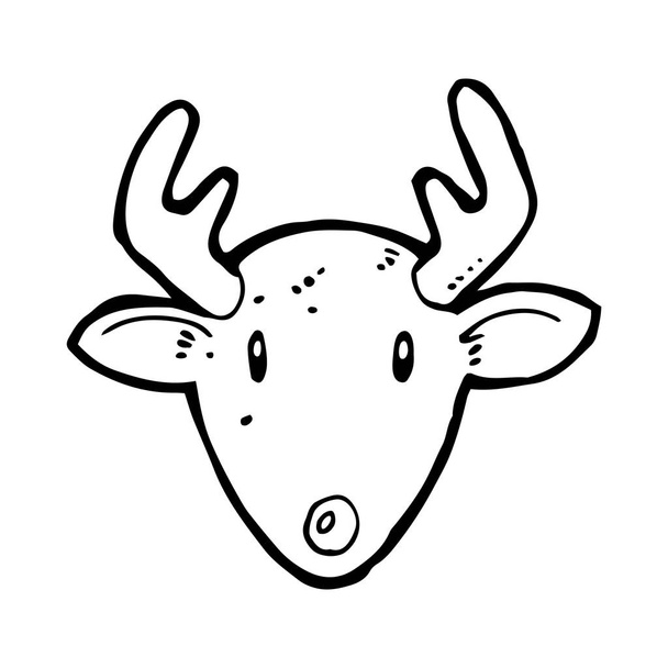 Ręcznie rysowane jelenia kaganiec - Wektor, obraz