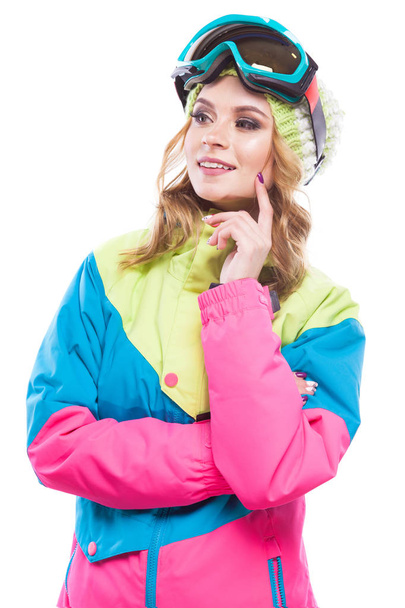 young woman in ski suit - 写真・画像
