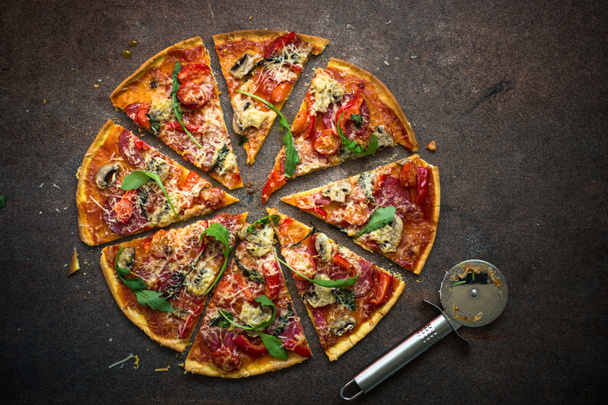 Traditional italian pizza - Photo, Image