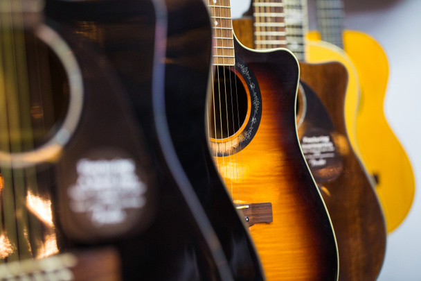 Guitars in a music store - Photo, Image
