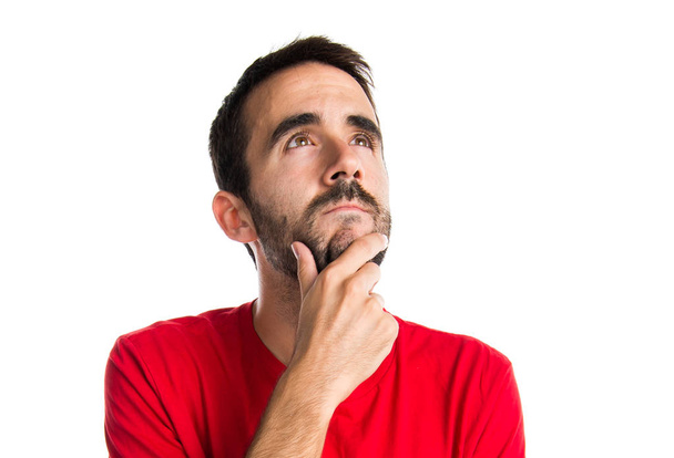 Bruna uomo con barba su sfondo isolato
 - Foto, immagini