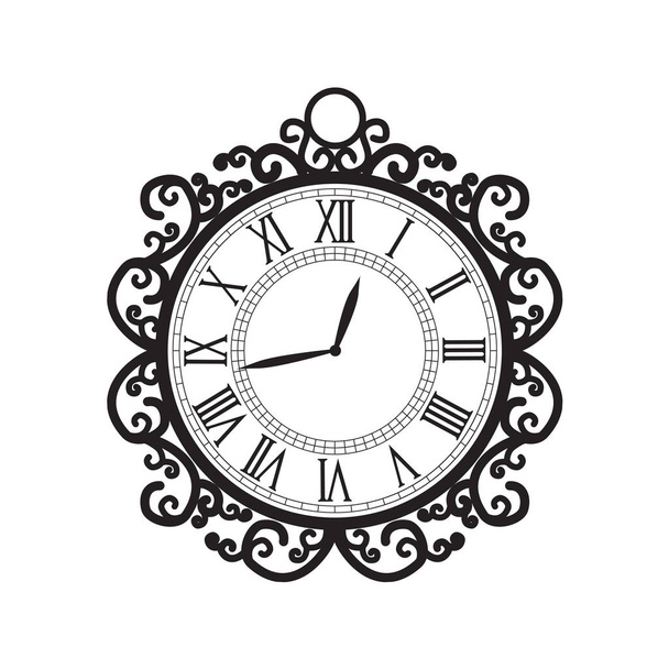 Vector decoration clock - Vector, Image