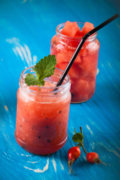Görögdinnye smoothie jar  - Fotó, kép