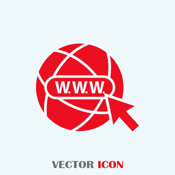 Ícone do site. vetor globo ícone
 - Vetor, Imagem