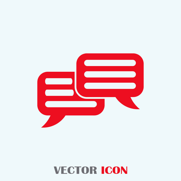 Chat teken vector pictogram - Vector, afbeelding