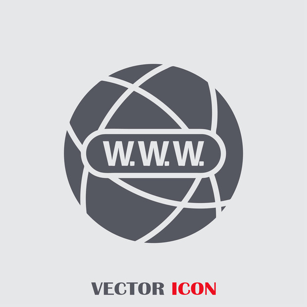 Піктограма веб-сайту. векторний значок глобусу
 - Вектор, зображення