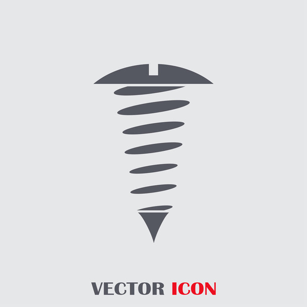 Screw flat icon, vector - Vector, Image