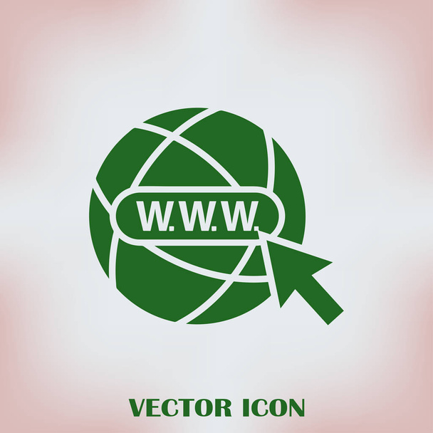 Icono del sitio web. vector globo icono
 - Vector, Imagen