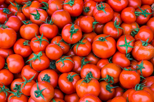 Grupo de tomates rojos maduros - Foto, Imagen