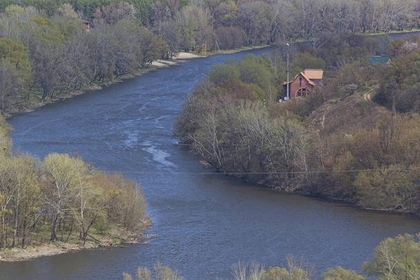 Річки Сіверський Донець Святогірська, навесні, - Фото, зображення