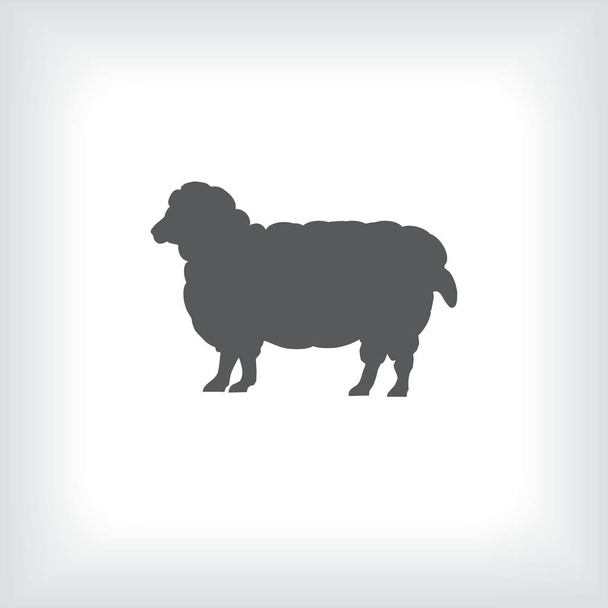 Icon.sheep owiec. ilustracja wektorowa. - Wektor, obraz