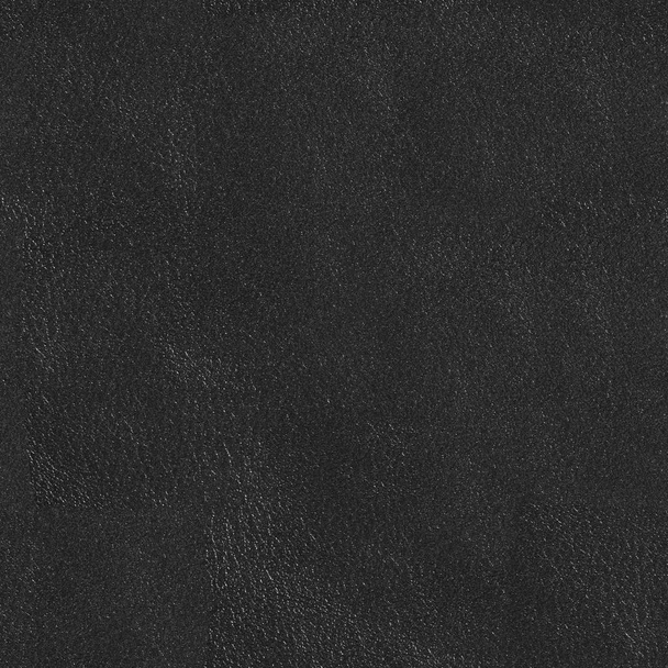 Natural black leather abstract background. Seamless square textu - Photo, Image
