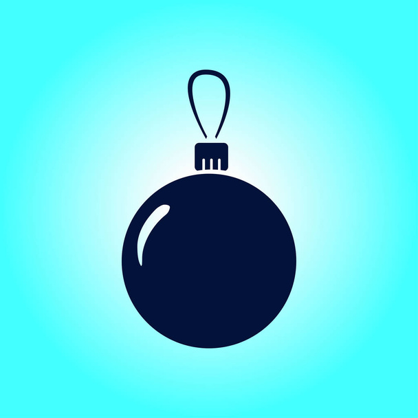 Χριστουγεννιάτικη μπάλα σήμα σύμβολο. - Διάνυσμα, εικόνα