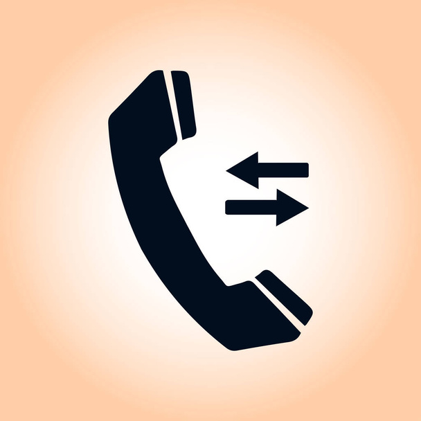 Telefon işareti simbol - Vektör, Görsel