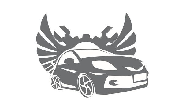 Carro engrenagem Wing Wrench Logo
 - Foto, Imagem