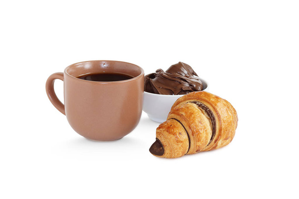 Круасани і кава на сніданок
 - Фото, зображення