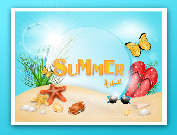 Summer time card - Photo, Image
