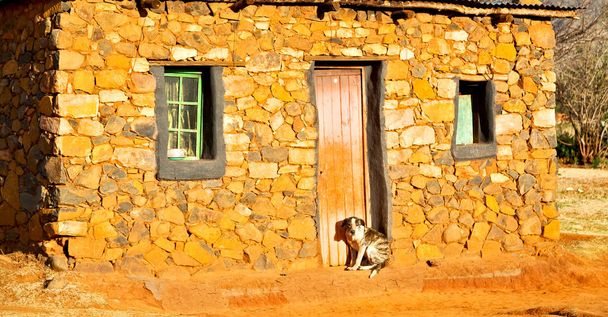  Lesotho sokak köyde mountain yakınındaki   - Fotoğraf, Görsel