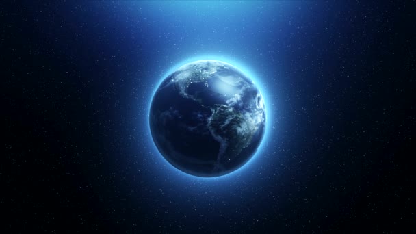 De draaiende aarde in de ruimte - Video