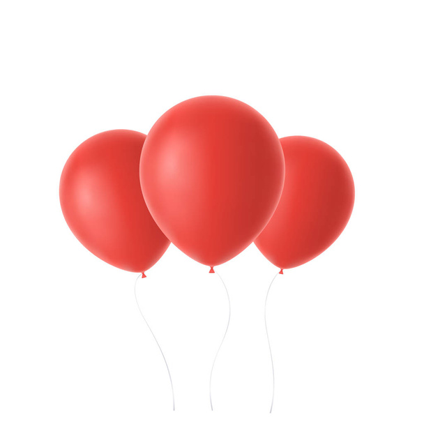 Ballon coloré réaliste 3d. Illustration de vacances de ballon brillant volant. Isolé sur fond blanc. Illustration vectorielle
 - Vecteur, image