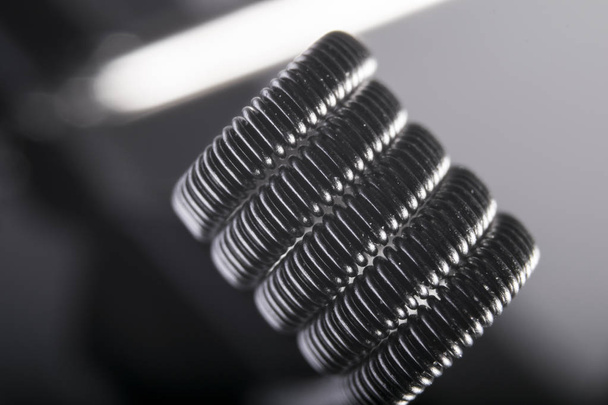 Twisted multi Strand vaping coils example. - Photo, Image
