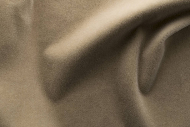 velour beige textile background - Foto, Bild