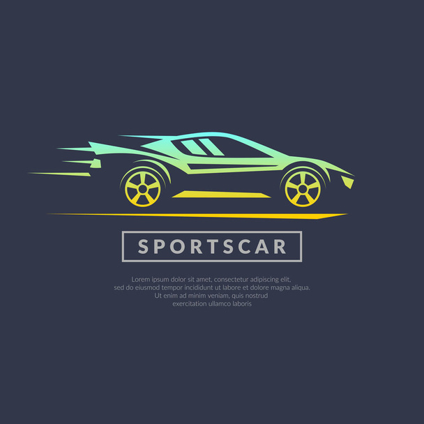 Logotipo vetorial moderno carros esportivos
 - Vetor, Imagem